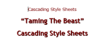 PDF: Taming the Beast, Cascading Style Sheets